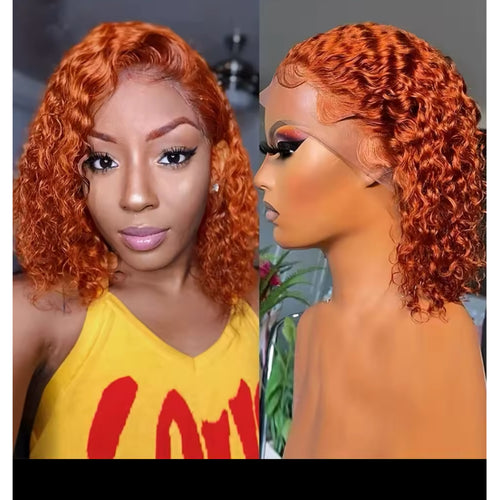 Deepwave ginger Bob human hair wig