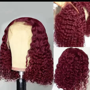 Bob Deep-wave Burgundy color