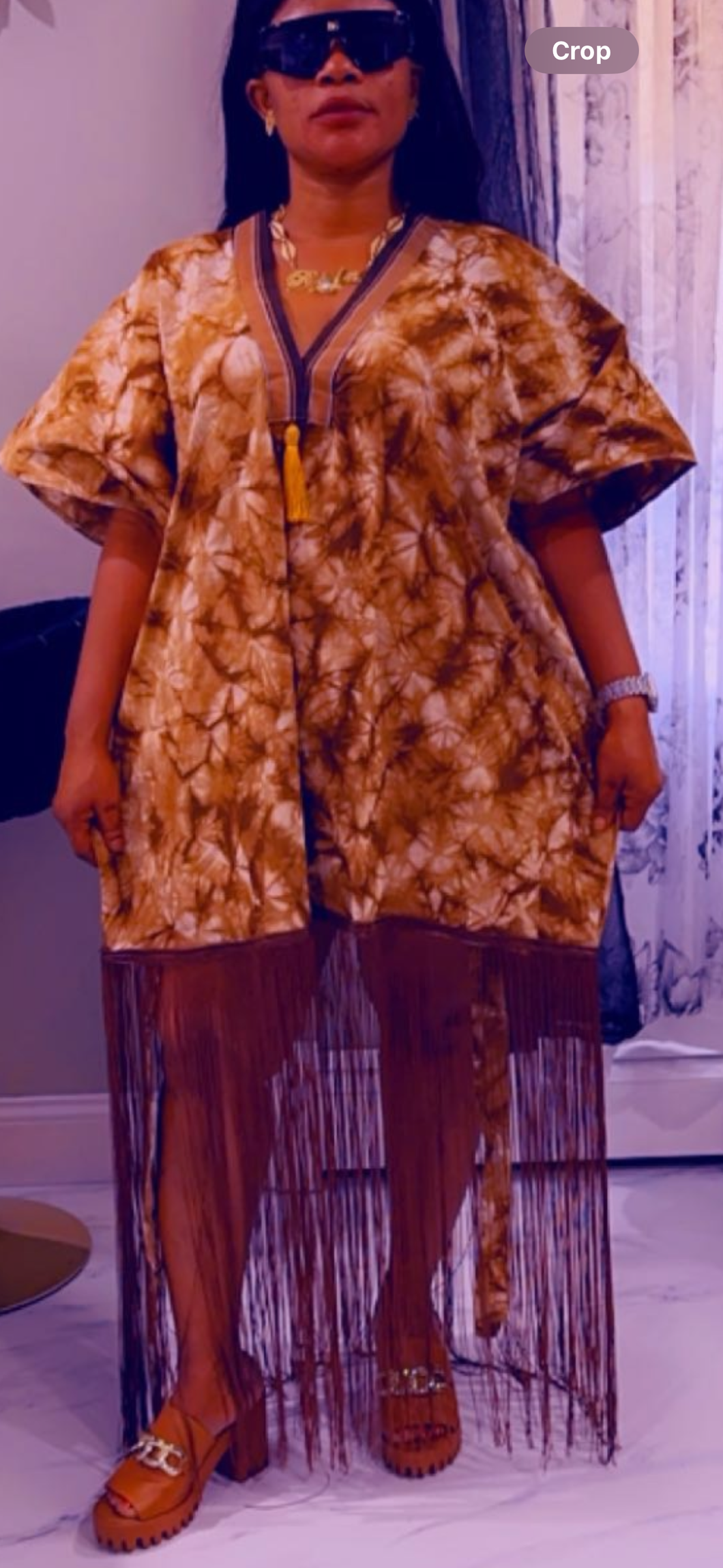 Brown African dress