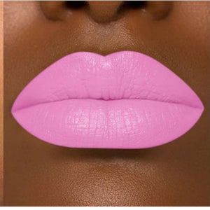 Baby pink matte lipstick