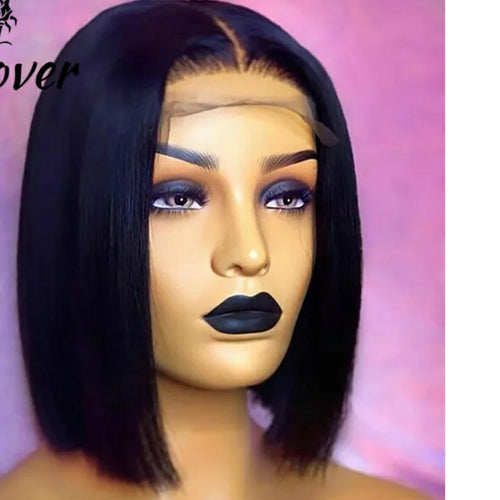 Brazilian 4x4 Straight Bob Lace Closure Wig